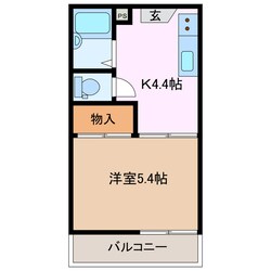 伊勢松本駅 徒歩8分 2階の物件間取画像